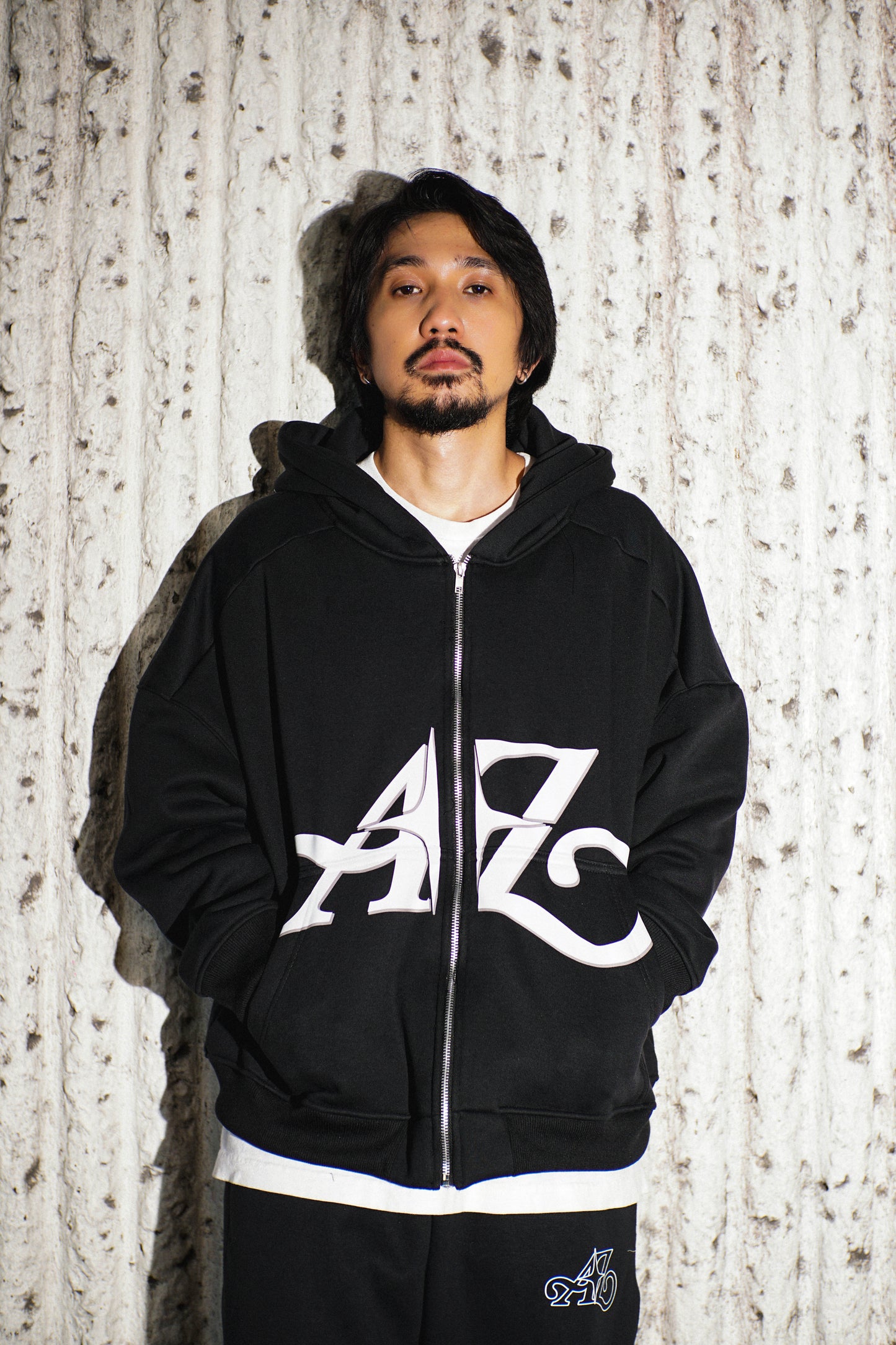 A-Z Signature Zip Hoodie (Black)