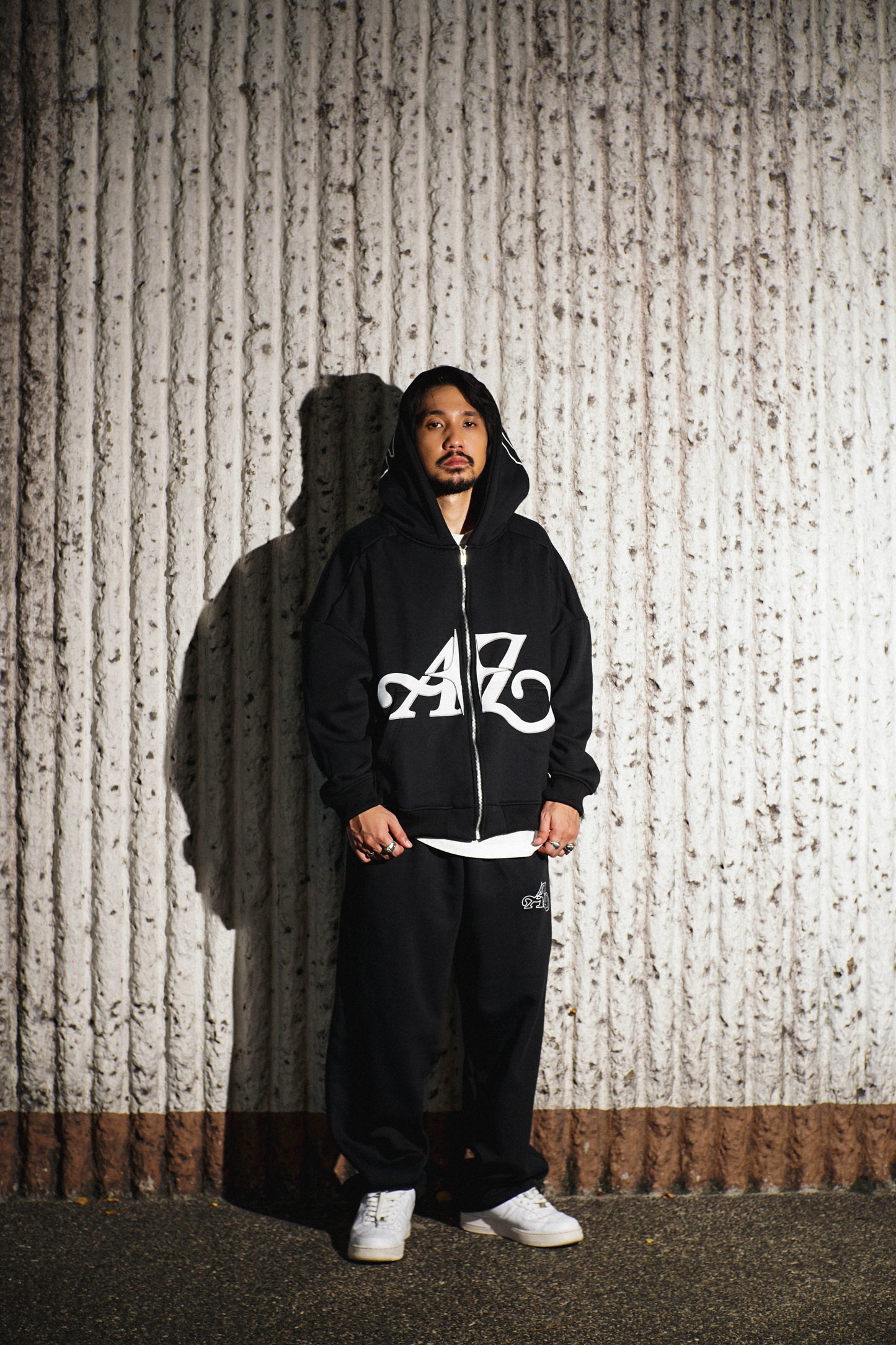 A-Z Signature Zip Hoodie (Black)