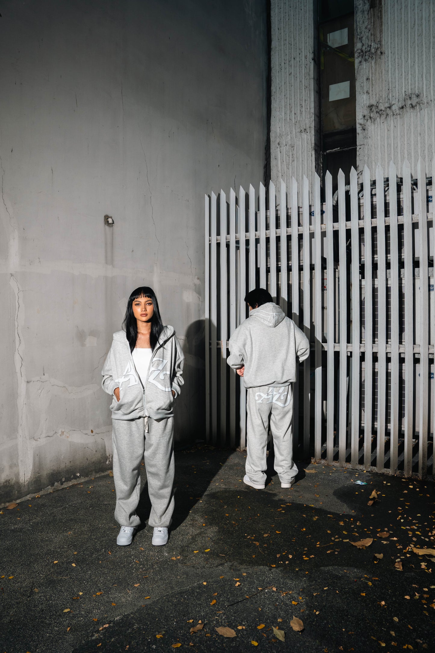 A-Z Signature Zip Hoodie (Heather Gray)