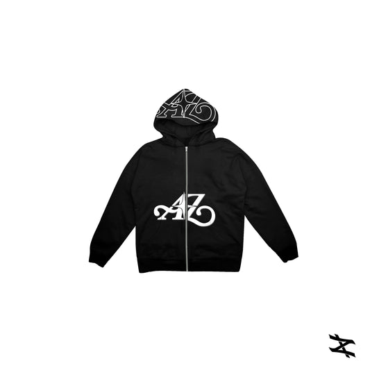 A-Z Signature Zip Hoodie (Black)