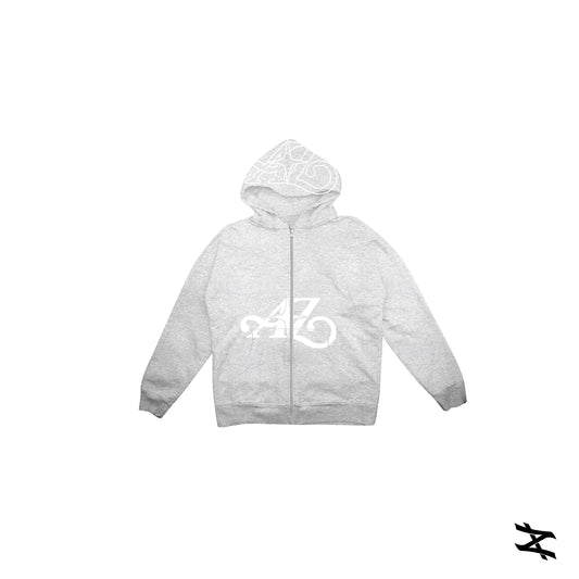 A-Z Signature Zip Hoodie (Heather Gray)