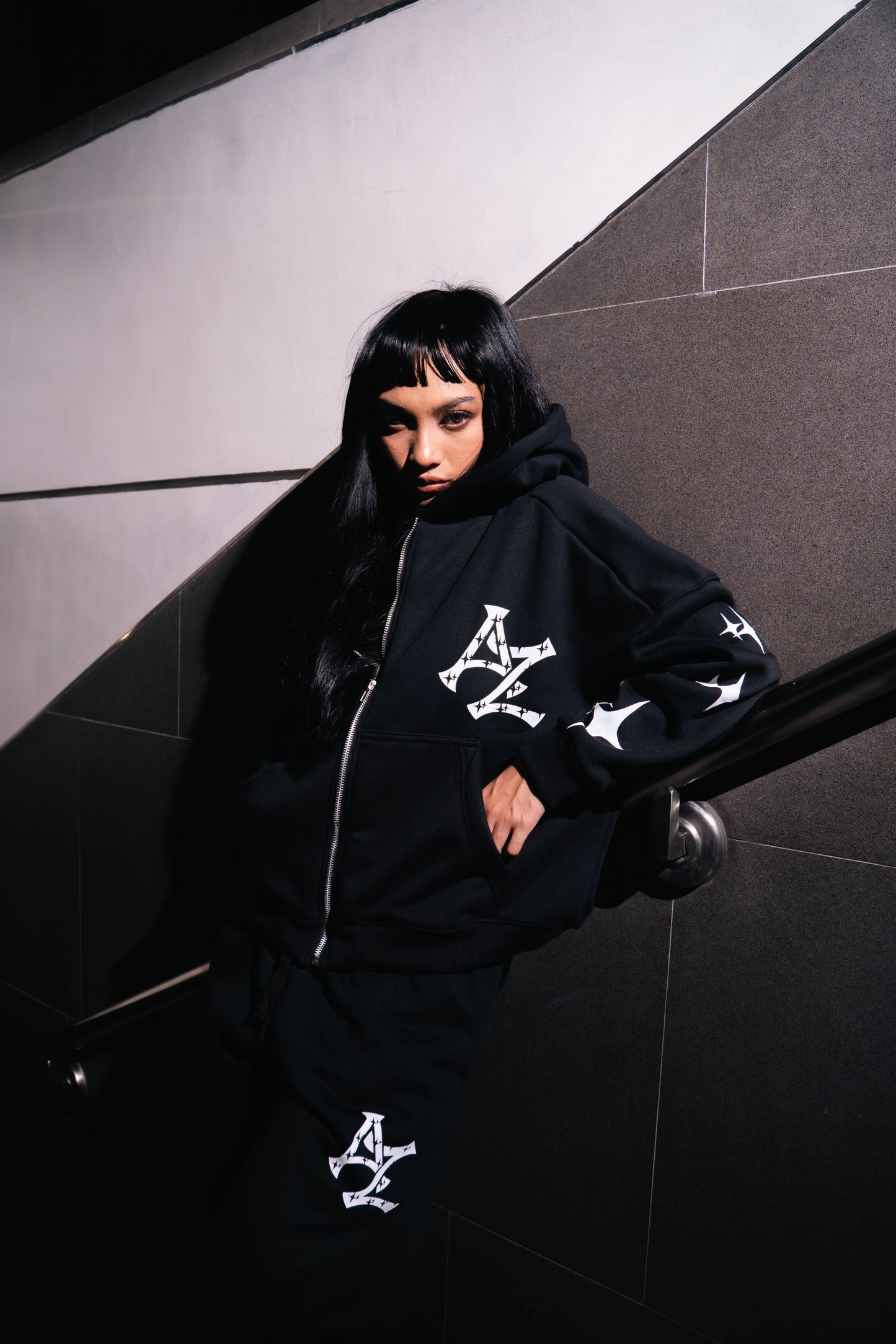 A-Z Astra Zip Hoodie (Black)