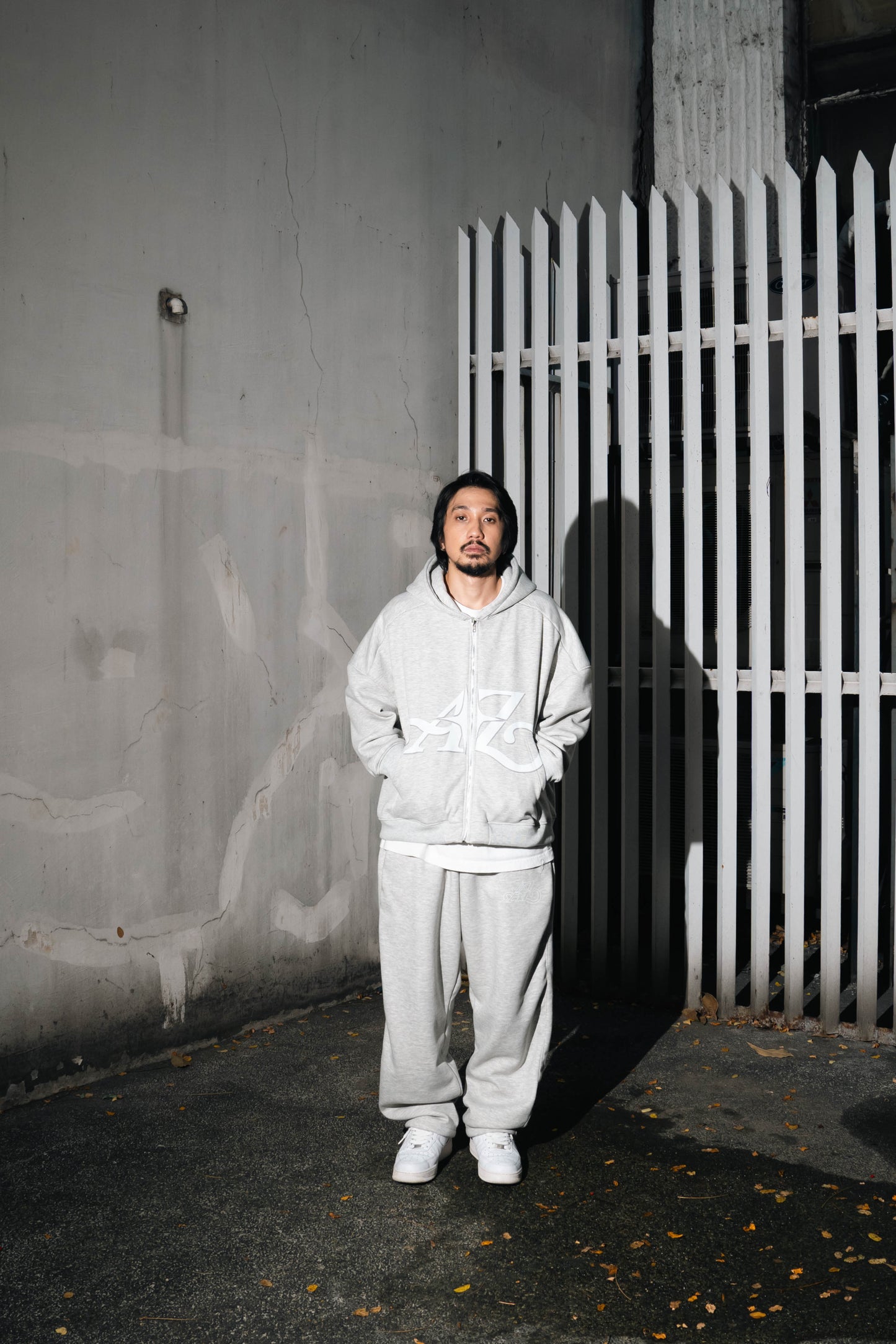 A-Z Signature Zip Hoodie (Heather Gray)